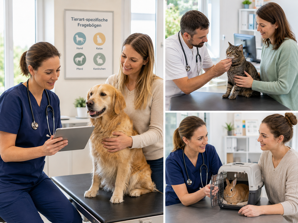 Hund, Katze und Kleintier in Praxisumgebung